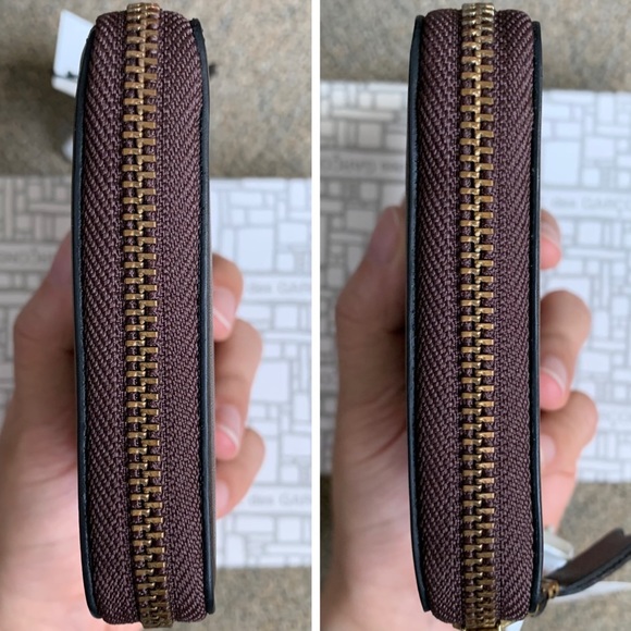 *SOLD* Comme des Garcons SA2100 Compact Zip Around Arecalf Bifold Wallet, Brown - Picture 8 of 17